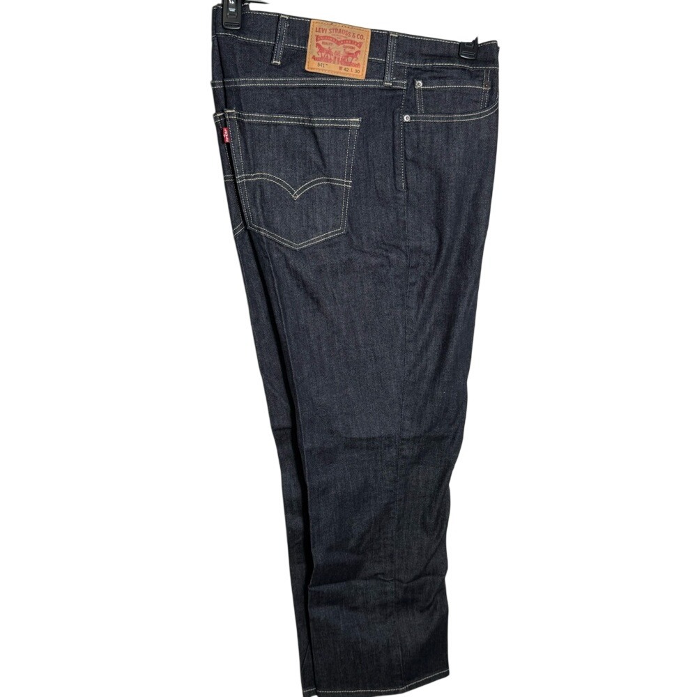 Levi Strauss Co 541 Athletic Fit Dark Wash Denim Jeans Mens Size‎ 42x30